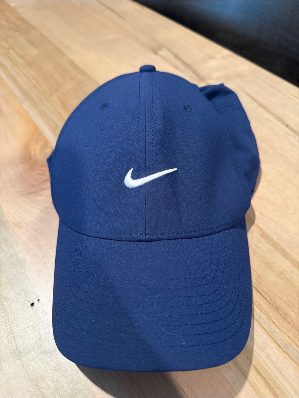 Nike Navy Cap with White Swoosh Logo